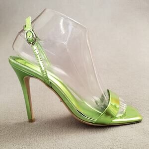 Tony Bianco Felyx‎ Sandal Heels in Lime Glimmer Size 7 TONR-WZ475